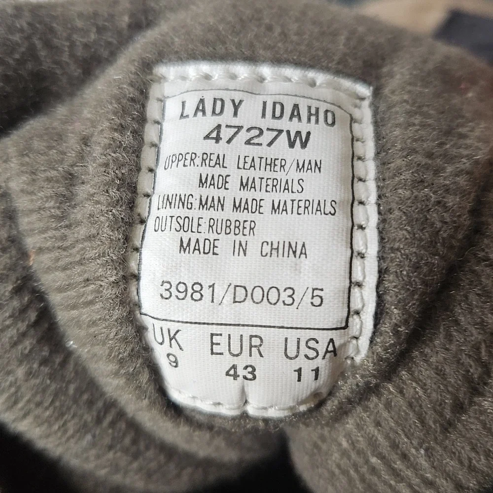 Lady Idaho Hi-tec Women's Size 11‎ Hiking Boots Waterproof
